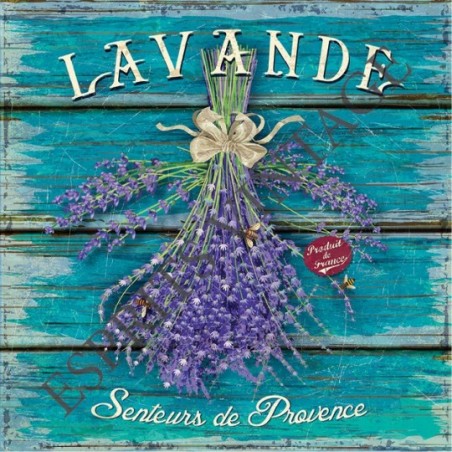 Patère 12 x 30 cm bouquet de lavande senteurs provence