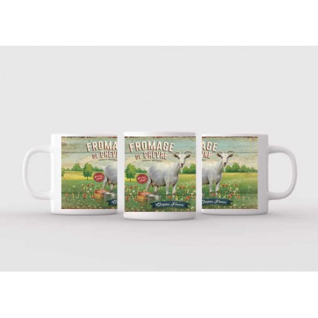 Mug blanc céramique Ø 8,2 cm hauteur 9,5 cm