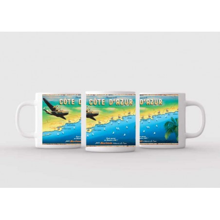 Mug blanc céramique Ø 8,2 cm hauteur 9,5 cm